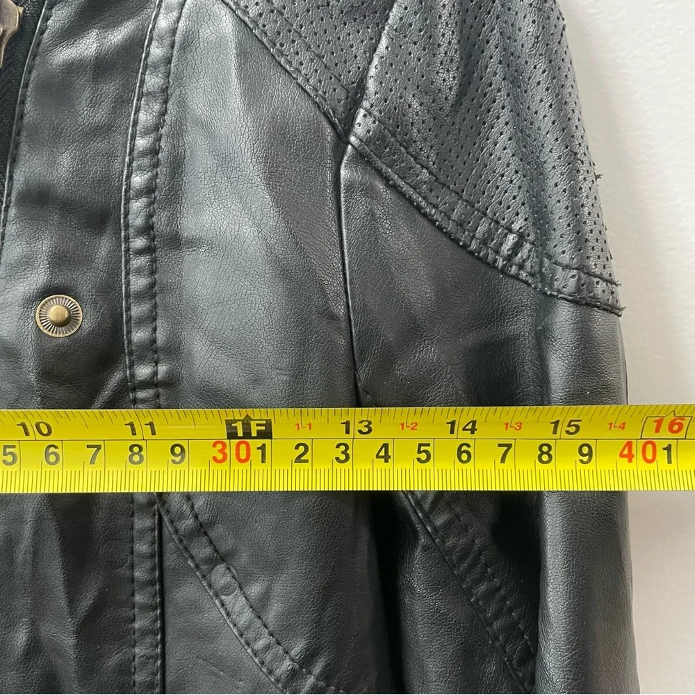 Black Rivet “Leather” Jacket - Picture 2 of 9
